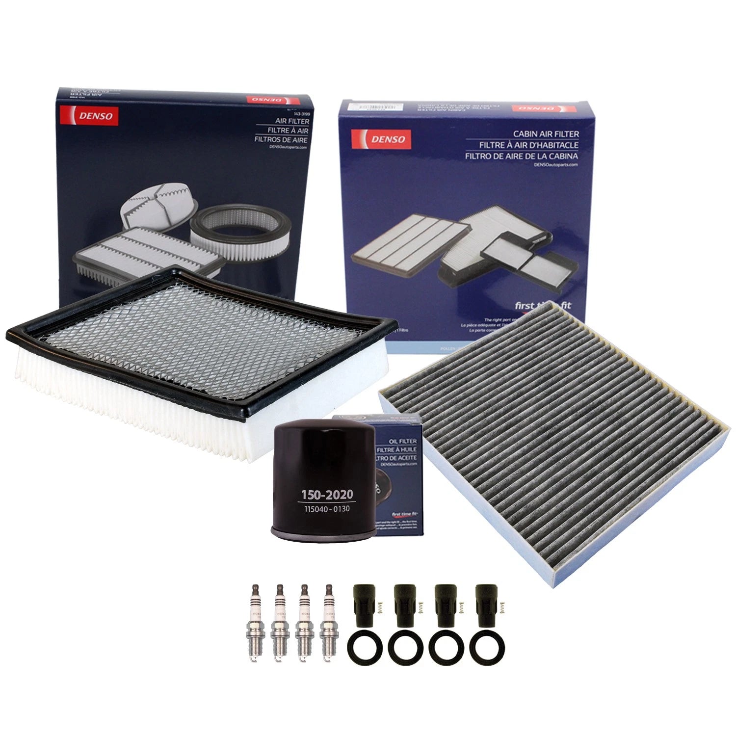 Tune Up Kit with 4 Spark Plugs & Boots for Dodge Journey (2009–2020)