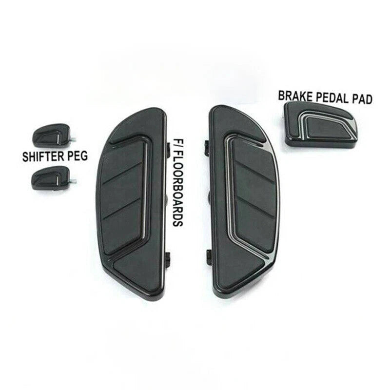 Driver Footboards Brake Pedal Shifter Pegs for Harley Touring FLHT (1986–2024)