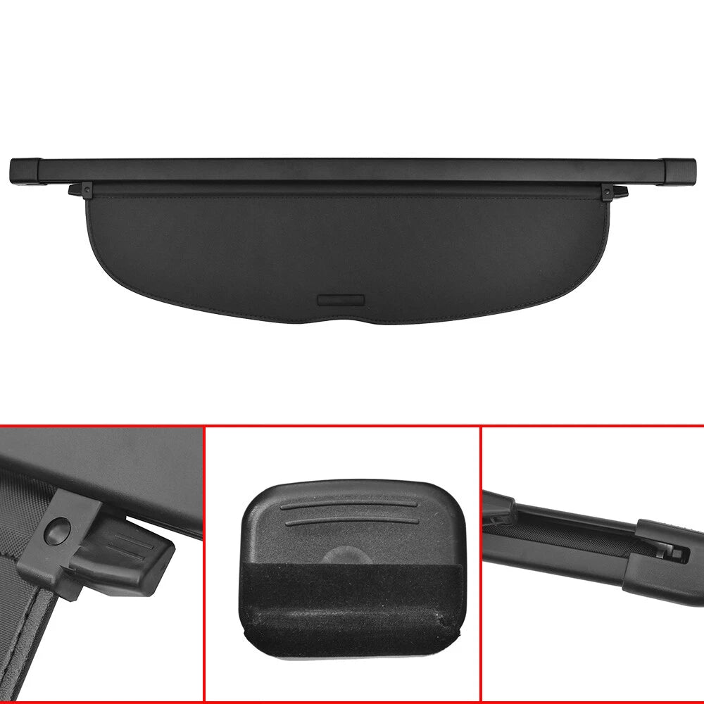 Retractable Rear Trunk Shade for Honda CR-V (2017–2019) Cargo Cover Black