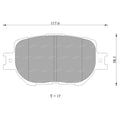 Front Disc Brake Pad Set for Toyota Corolla (2001–2007)