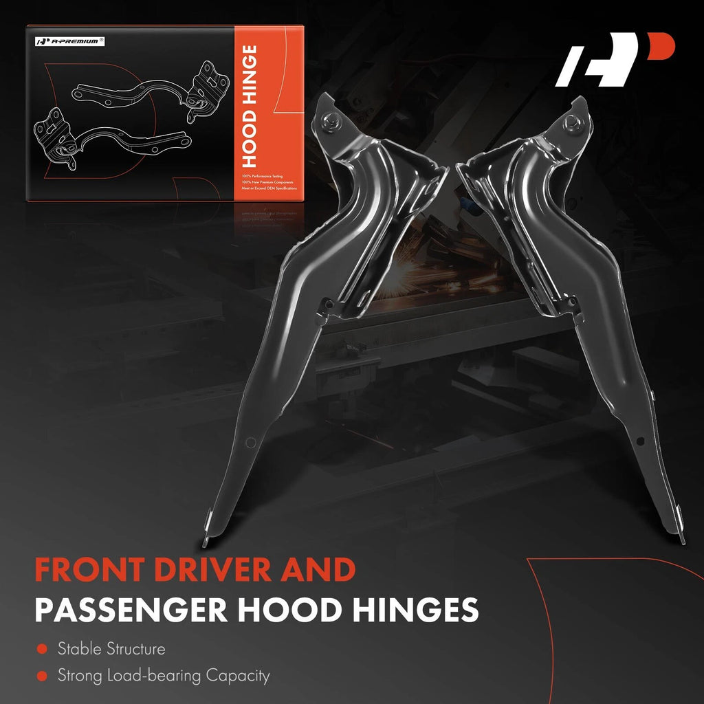 2X Front Hood Hinges for Jeep Compass (2017-2023)