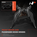 2X Front Hood Hinges for Jeep Compass (2017-2023)