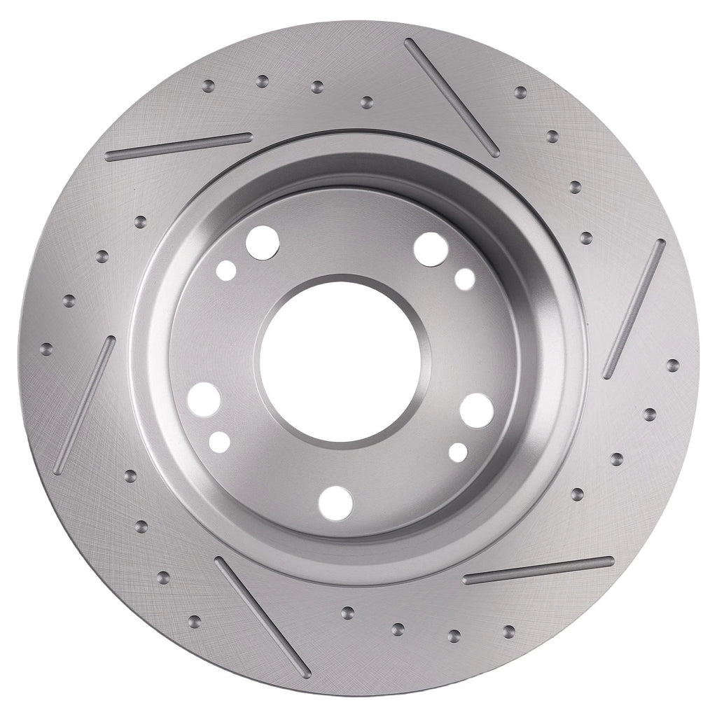 Rear Drilled Slotted Brake Rotors Pads Kit for Acura ILX (2013–2015), CSX (2006–2011)