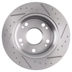 Rear Drilled Slotted Brake Rotors Pads Kit for Acura ILX (2013–2015), CSX (2006–2011)