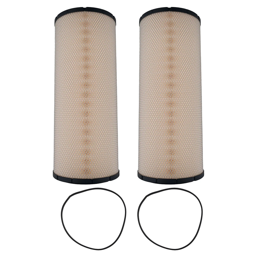2X Engine Air Filter for Peterbilt 386 (Baldwin RS3516, VMC AF534096, FC2195)