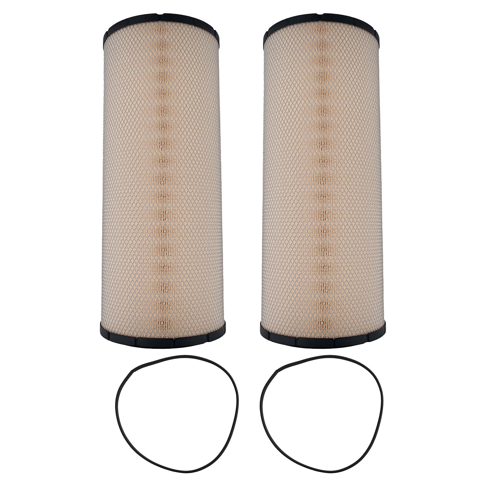 2X Engine Air Filter for Peterbilt 386 (Baldwin RS3516, VMC AF534096, FC2195)