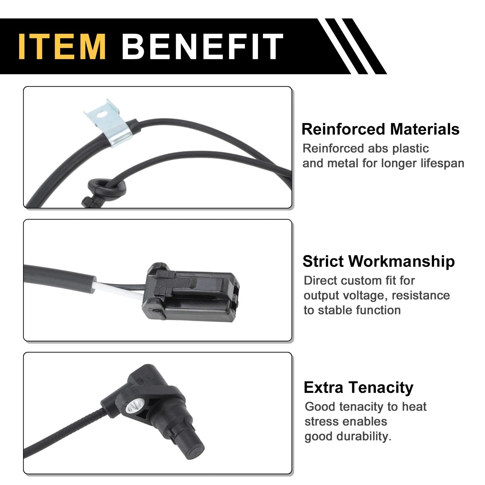 ABS Wheel Speed Sensor No. 895460E040 for Toyota Highlander (2001–2007)
