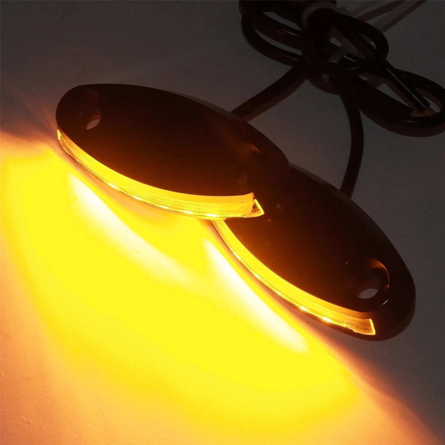 Black Mirror Block Off Base Plate LED for Honda CBR 900RR 929 (2000–2003)