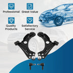 Set of 4 Front Lower Control Arms Tie Rods for Chevy Sonic (2012–2019)
