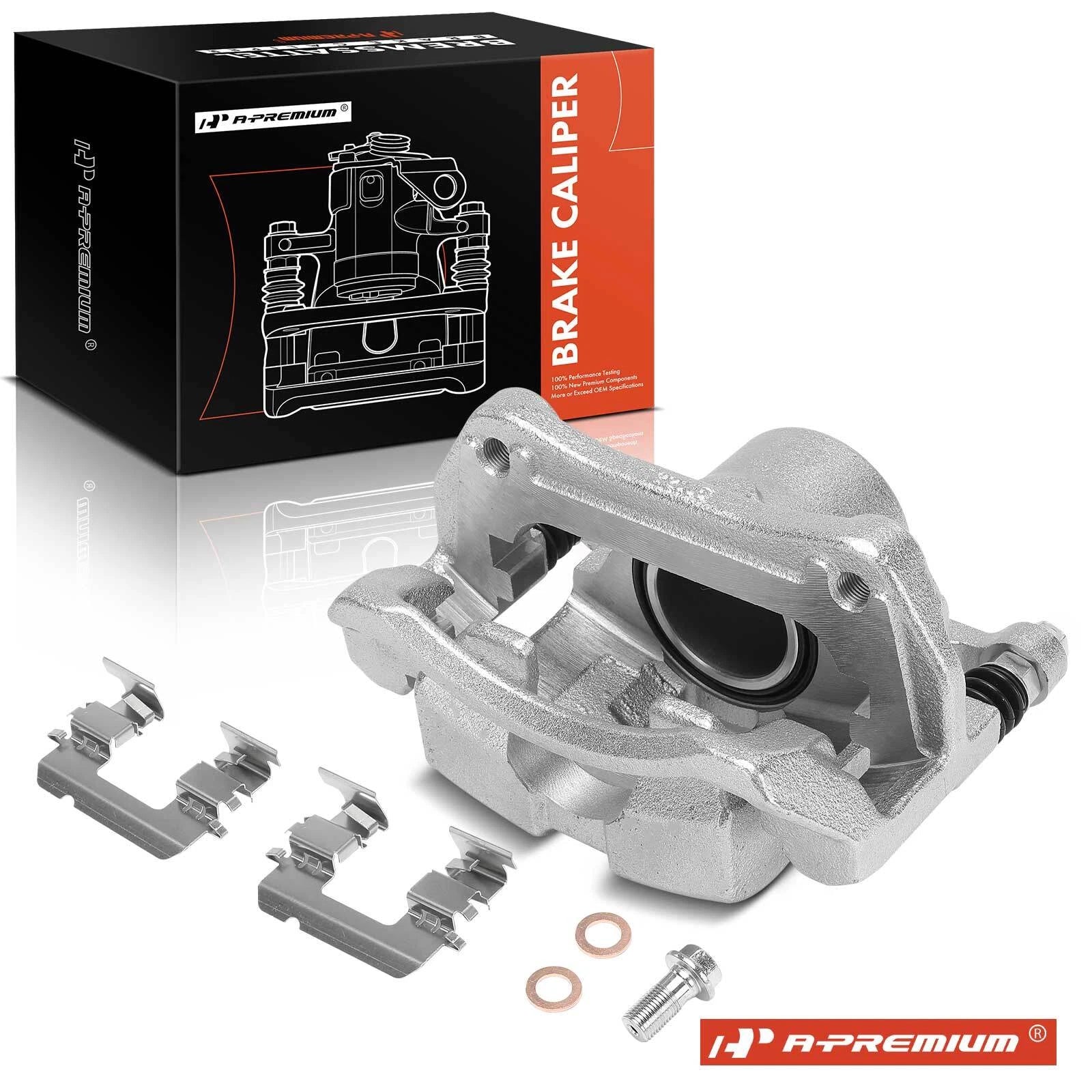 Front Passenger Side Brake Caliper with Bracket for Kia Soul (2019–2023)