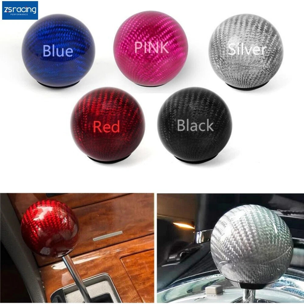Carbon Fiber Ball Shape Manual Gear Shift Knob for Universal Cars