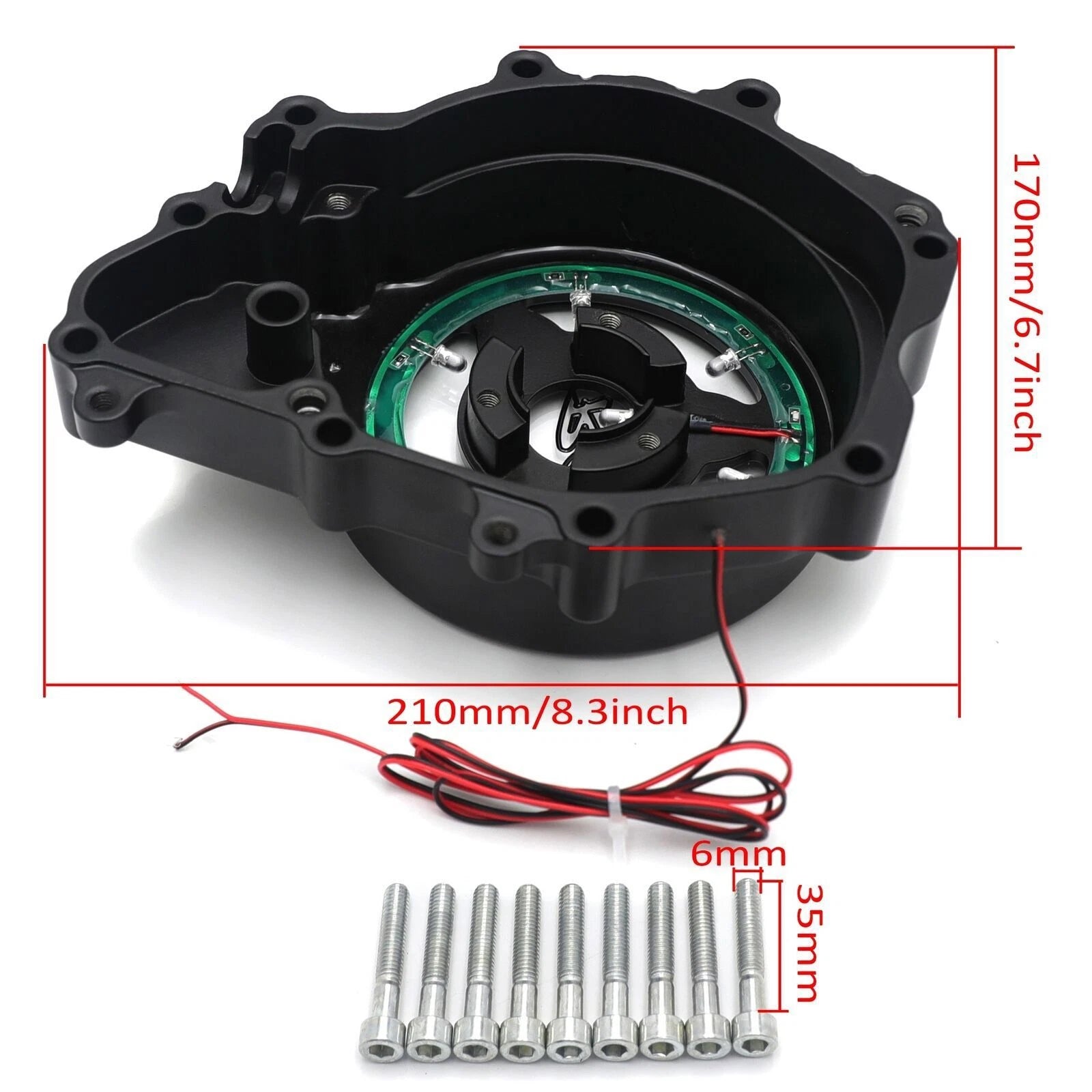Stator Engine Cover for Yamaha YZF R6 R6S (2003–2009) See Through