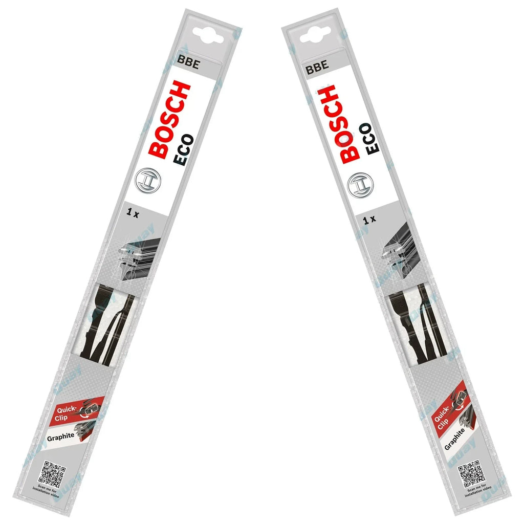 Front Pair Bosch Eco Wiper Blades Set for Nissan Skyline R31 3.0L 2.0L 1986~1990