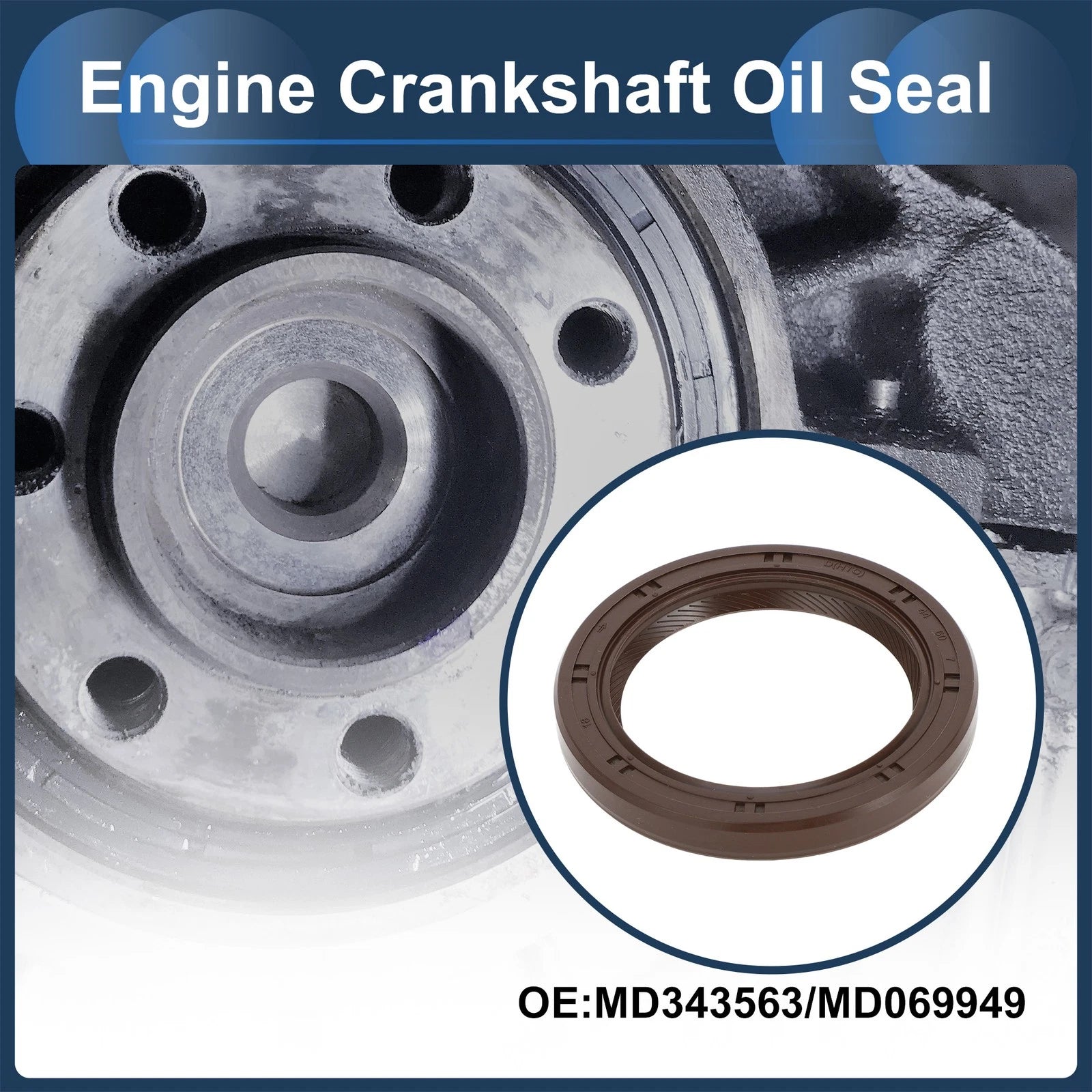 Front Crankshaft Oil Seal for Mitsubishi Eclipse, Outlander (1990–2012, 2003–2006)