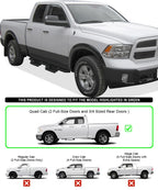 Stainless Steel Pocket Steps for Dodge Ram 1500 Quad Cab (2009-2018)
