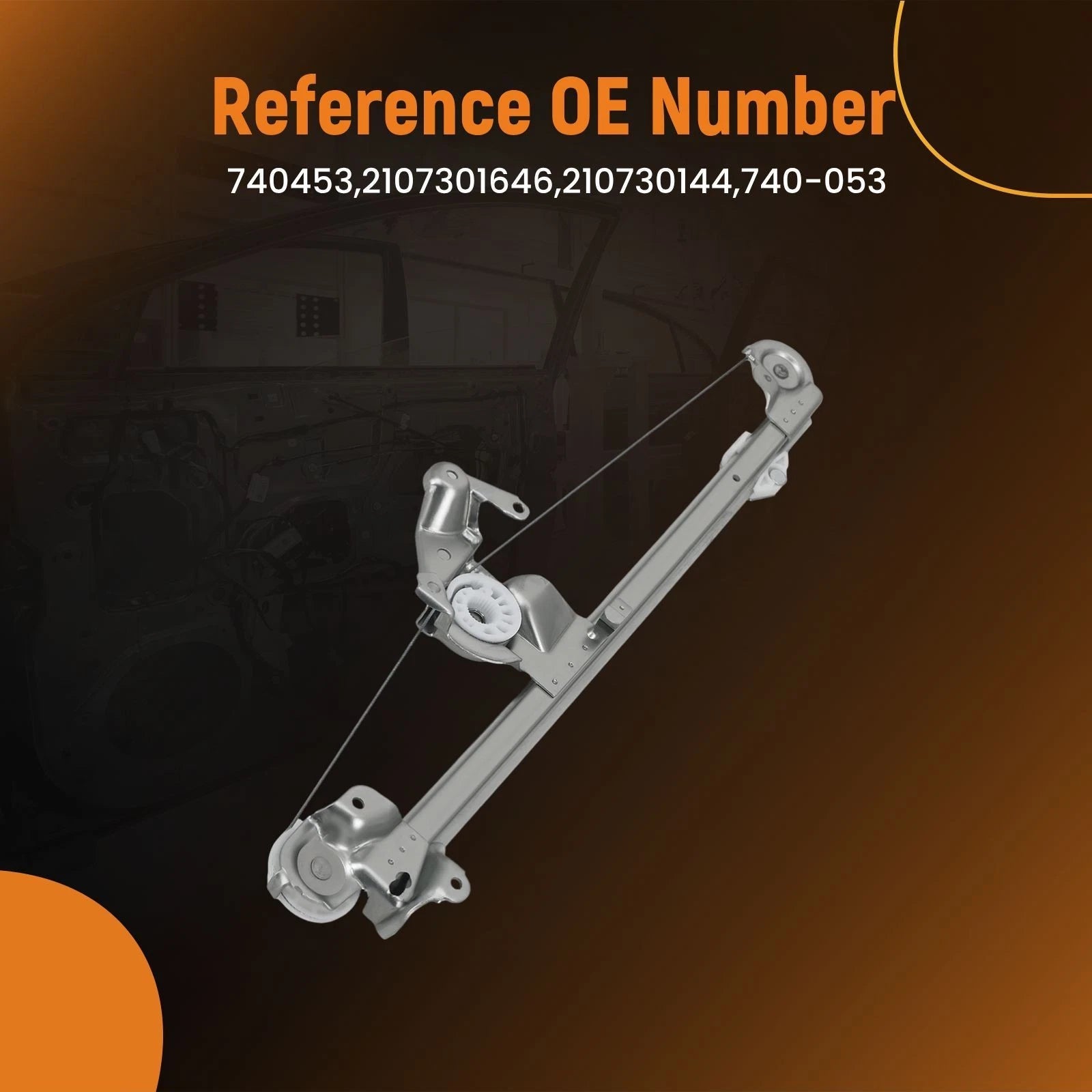 Power Window Regulator Rear Right for Mercedes E420 E430 (1997–2002) 740453