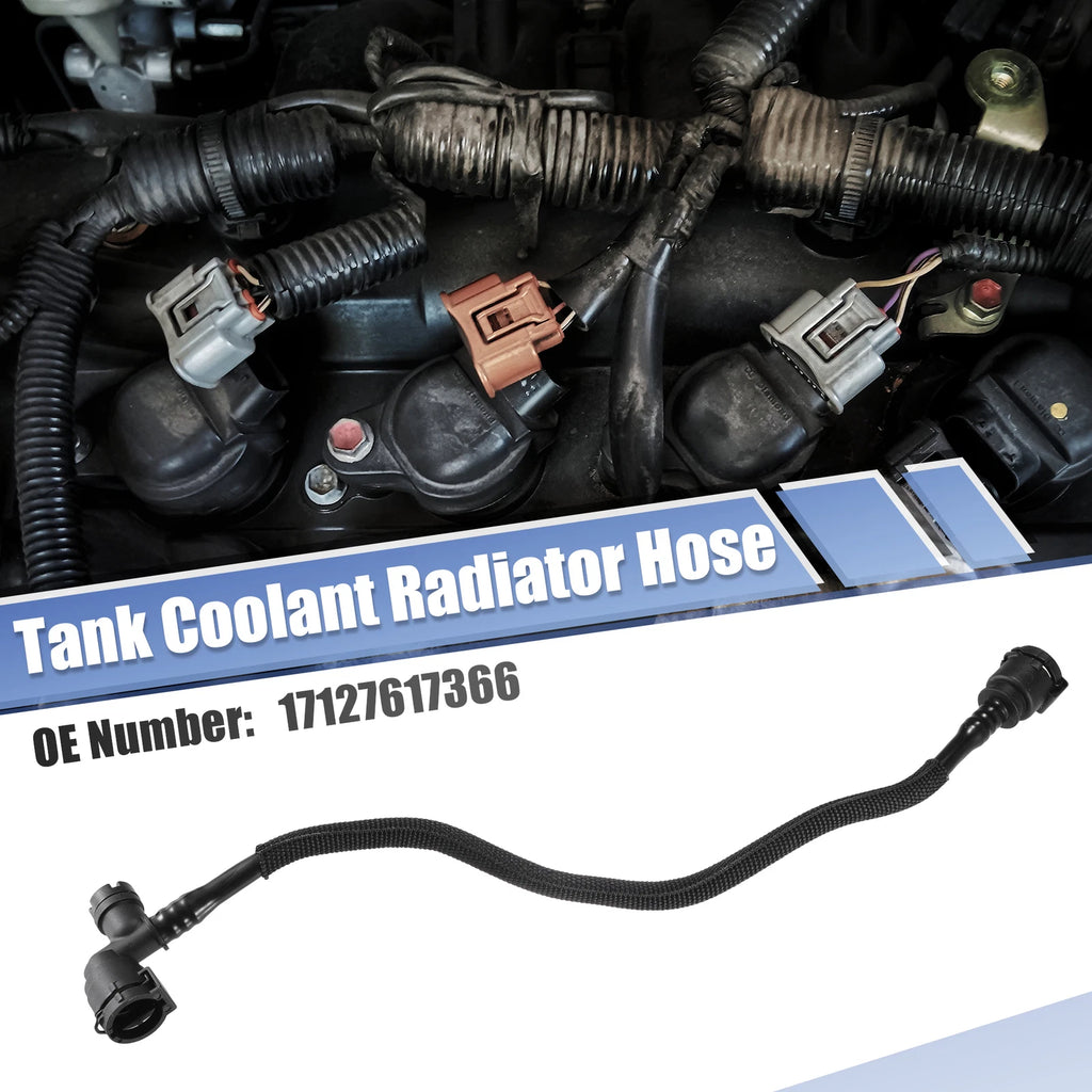 Heater Hose Radiator Expansion Tank Pipe for BMW X1 X2 (2016–2023) No.17127617366