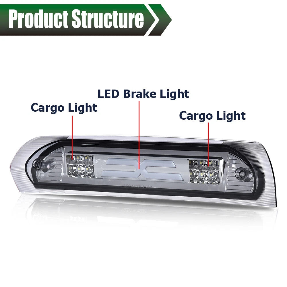 Smoked LED 3rd Tail Light for Dodge Ram 1500 2500 3500 (2002–2009)