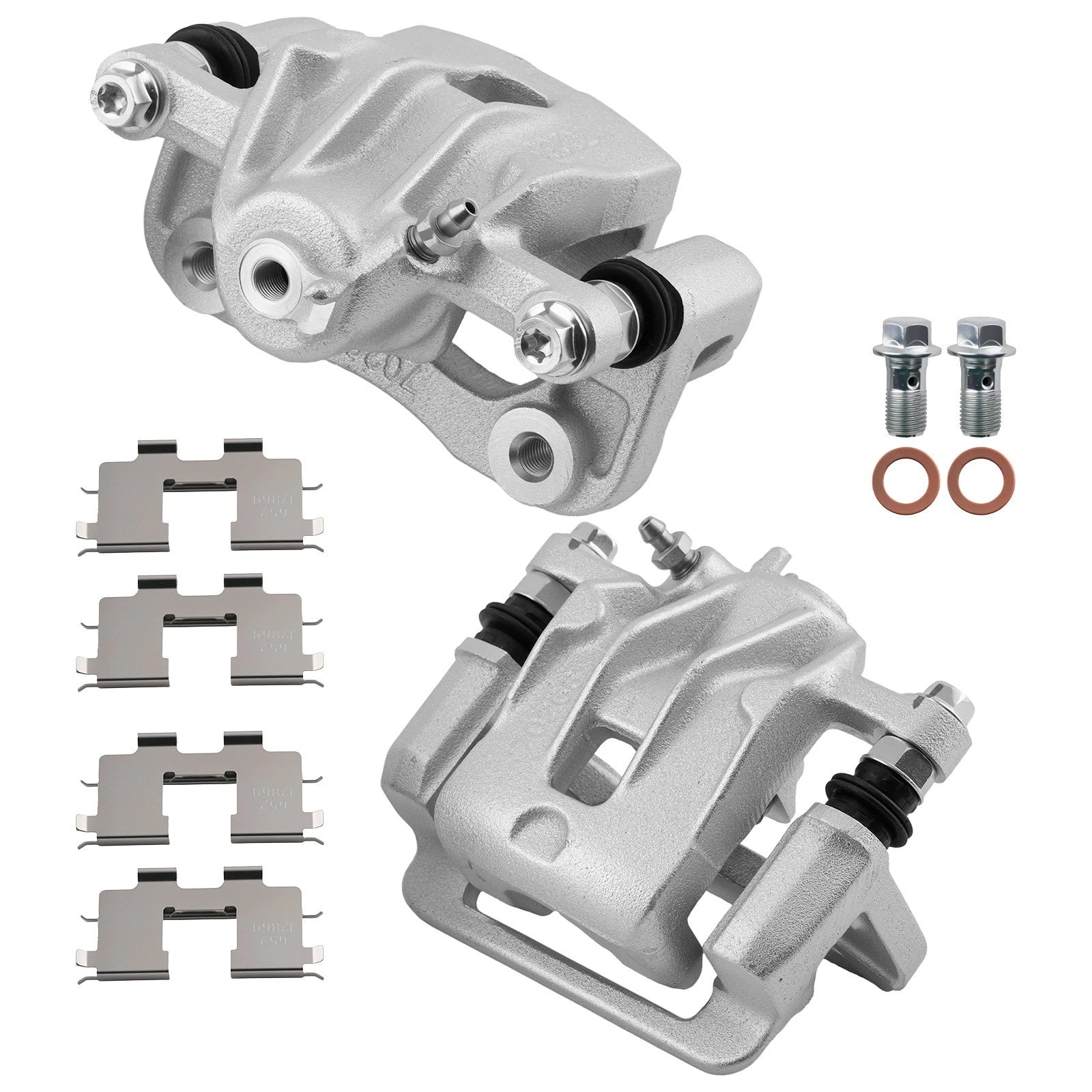 Rear Disc Brake Calipers Set for Hyundai Tucson (2005–2009) w/Bracket
