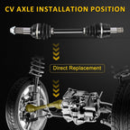 Front Right CV Axle Shaft Assembly for Yamaha Grizzly 660 (2003–2008)
