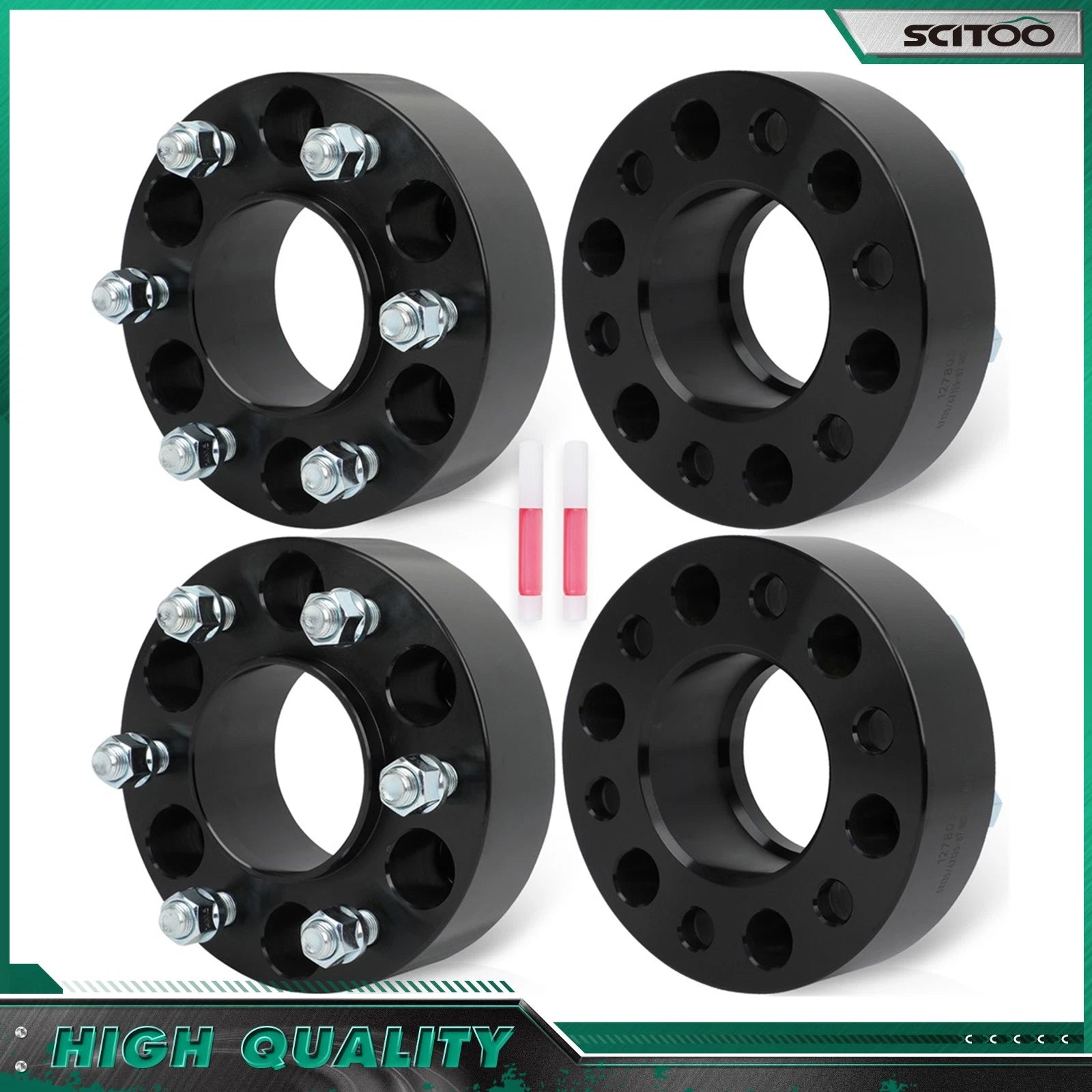 4X 2" Hub Centric Wheel Spacers 6x135 14x1.5 for Ford F150 Expedition (2015–2025)