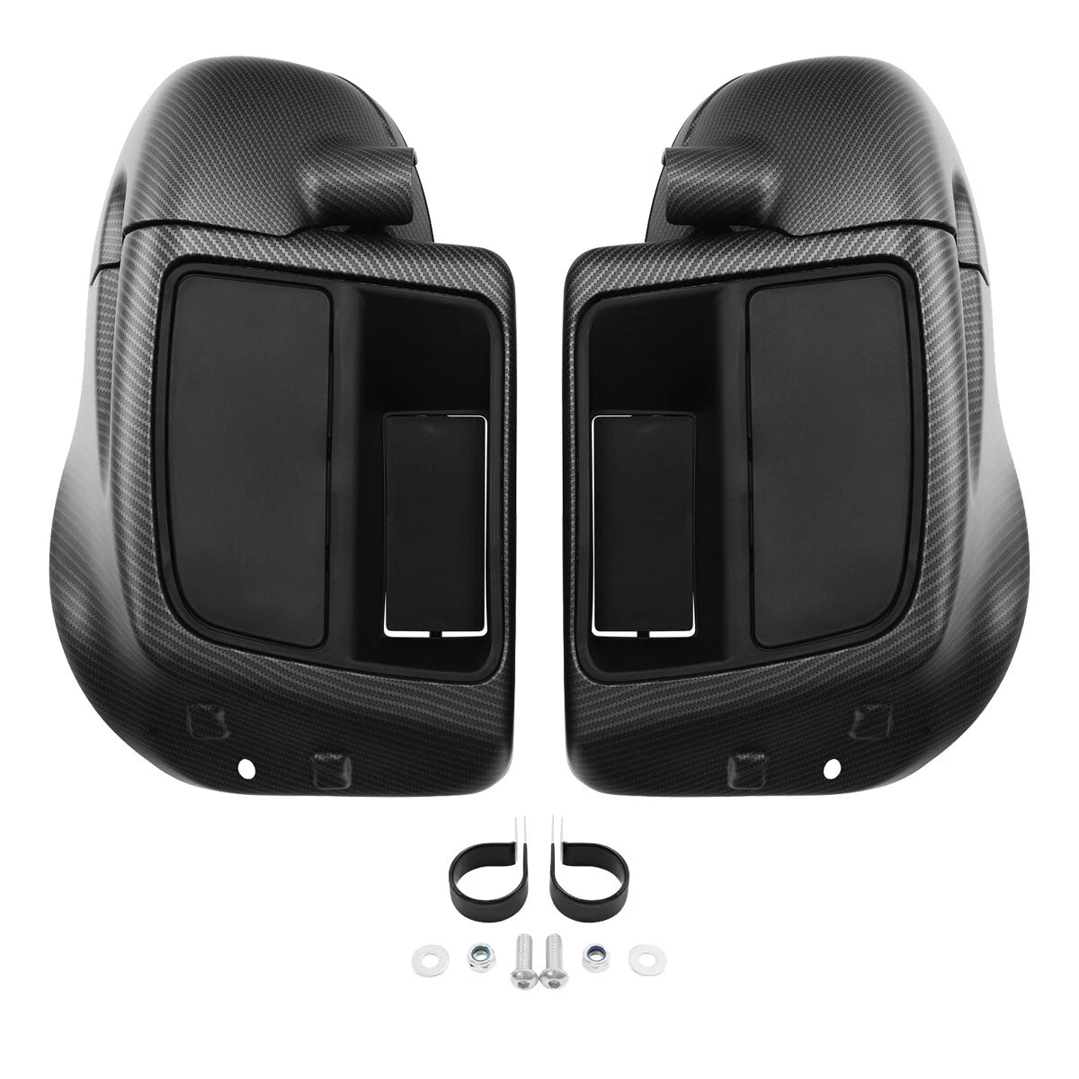 Carbon Fiber Matte Black Lower Vented Fairing for Harley Street Road Glide (2014–2024)