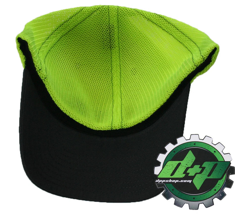 Trucker Hat for Cummins (Charcoal Gray Yellow Mesh Flex Fit SM/MD)