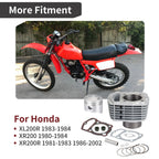 Cylinder Piston Gasket Top End Rebuild Kit for Honda XR200 XR200R (1996–2002)