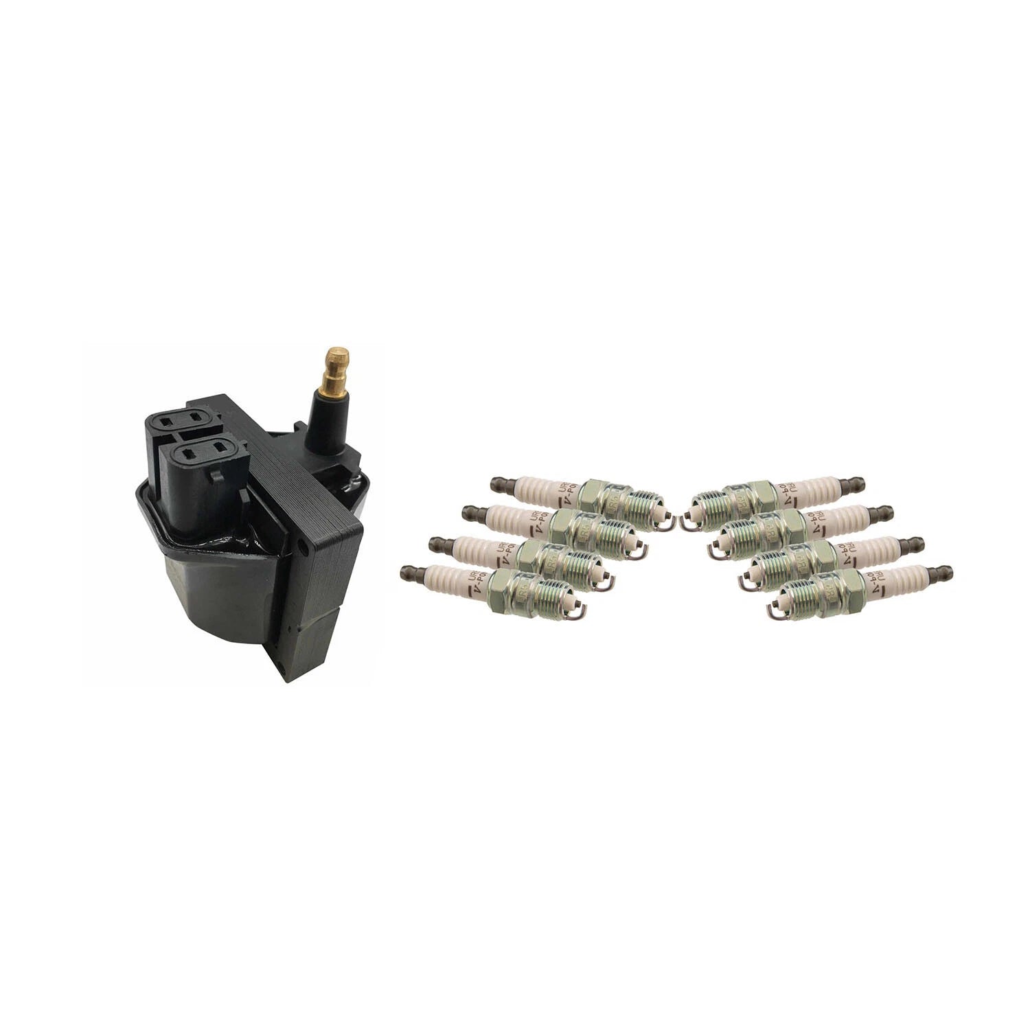Set of 8 Hitachi Ignition Coils & NGK Spark Plugs for C1500 2500 K1500 V8 (1990–1999)