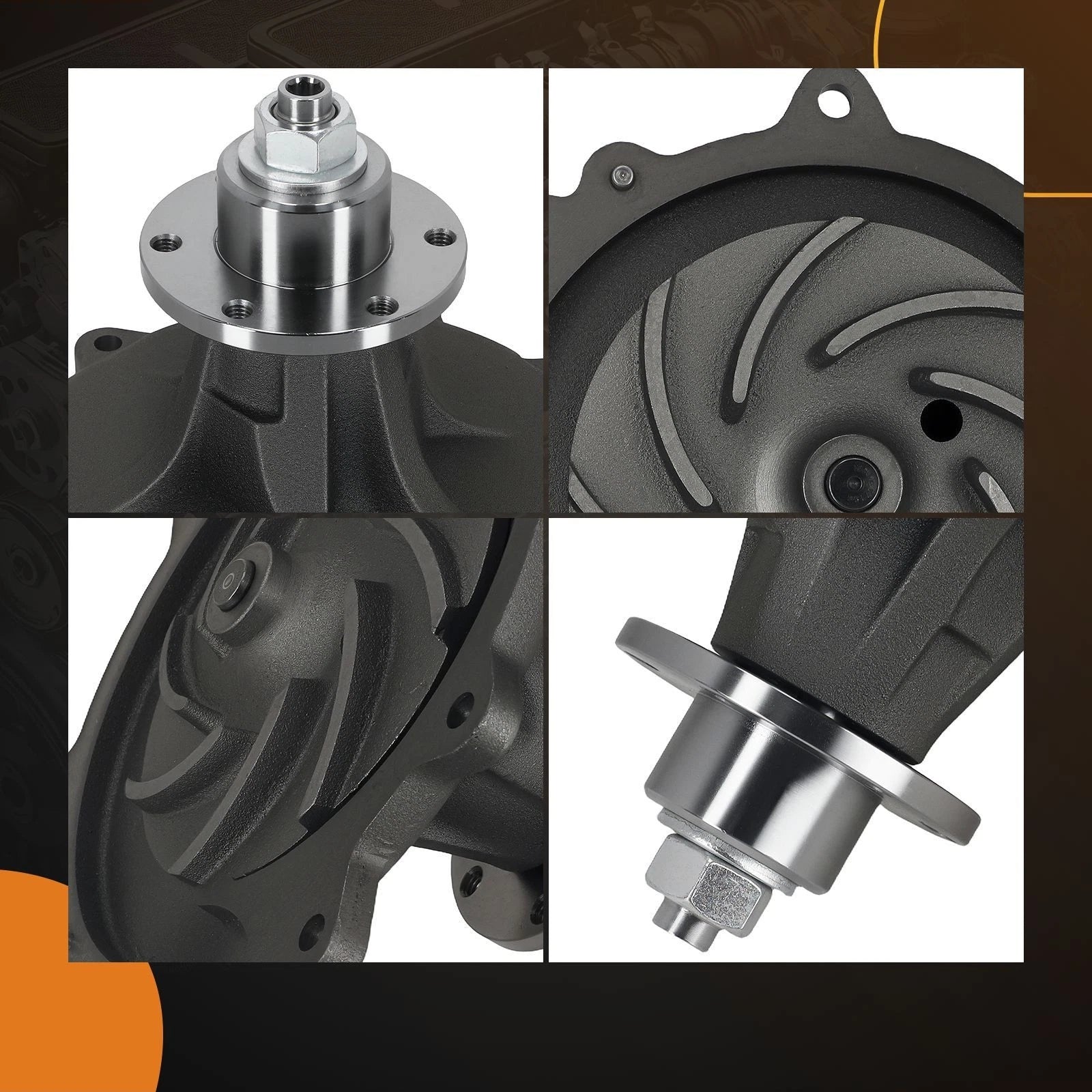 Coolant Pump Assembly for International Harvester 1754/1854 L6 (1986–1989)
