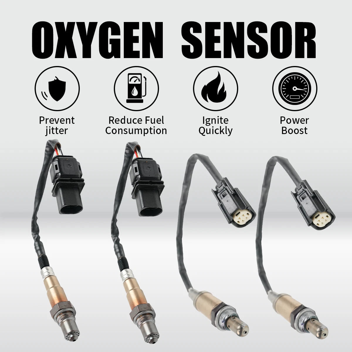 Set of 4 Oxygen O2 Sensors for Ford F-250 F-350 2012–2020 6.2L V8