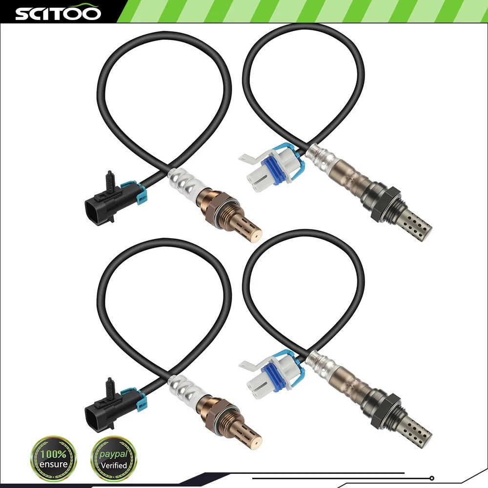 Set of 4 Oxygen Sensors O2 for Chevrolet Silverado 2500 3500 HD (2012–2015)