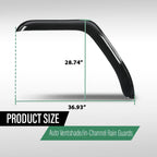 Rain Guards for Freightliner Cascadia (2007–2017) Window Visors Deflectors