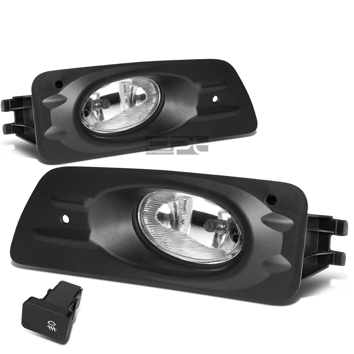 Pair Fog Light Lamps with Switch & Wiring for Honda Accord (2006–2007)