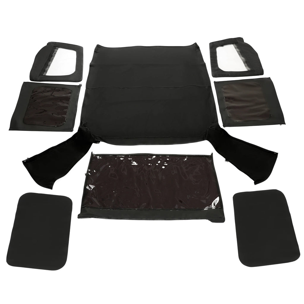 Convertible Soft Top for Jeep YJ Wrangler (1987–1995) Black