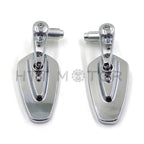 1" 25mm CNC Aluminum Handle Bar End Rearview Side Mirrors for Universal Motorcycle