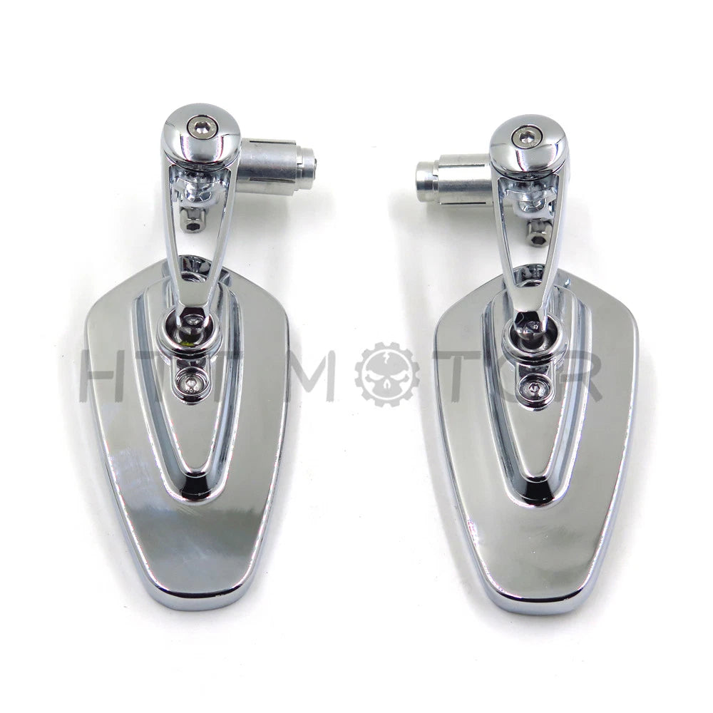 1" 25mm CNC Aluminum Handle Bar End Rearview Side Mirrors for Universal Motorcycle