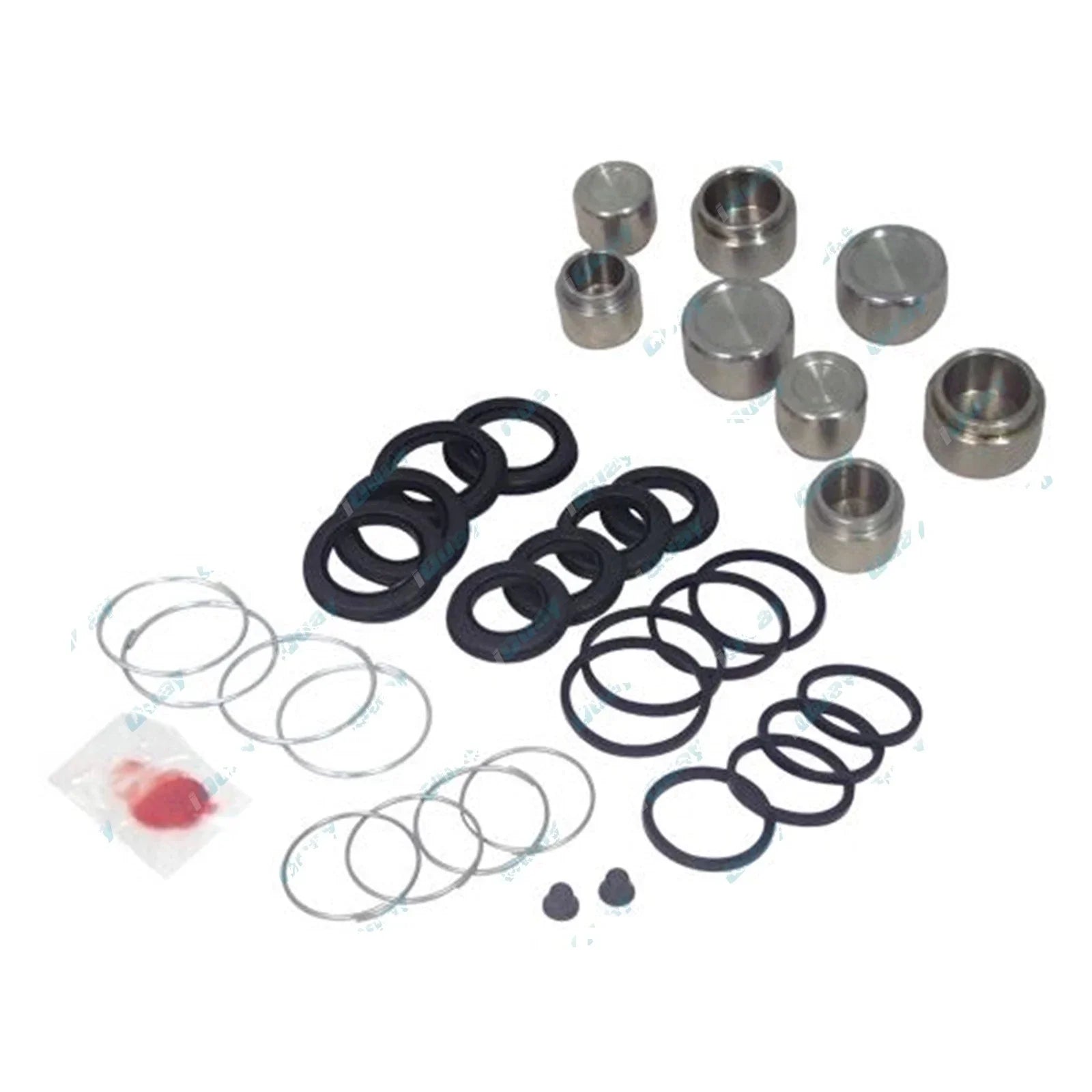 New Front Disc Brake Caliper Rubbers + Piston Repair Kit for Hilux 4x4 RN36 RN46