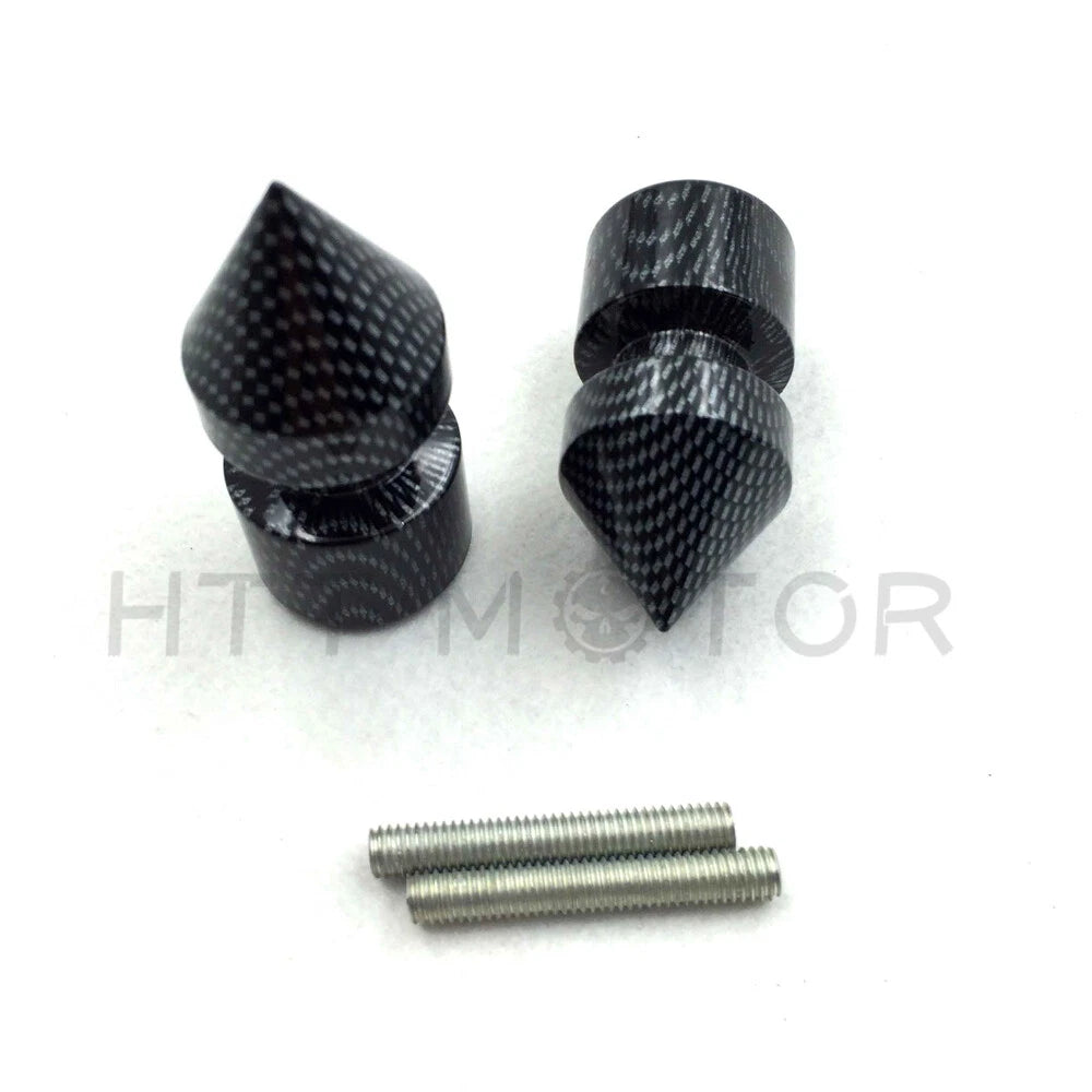 Carbon Spike Swingarm Spools 6mm for Yamaha VMAX / YZF-R6 (1998–2013)