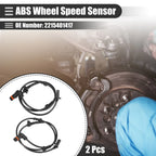 2X ABS Sensor for Mercedes-Benz CL500 (2000–2006) No. 2215401417