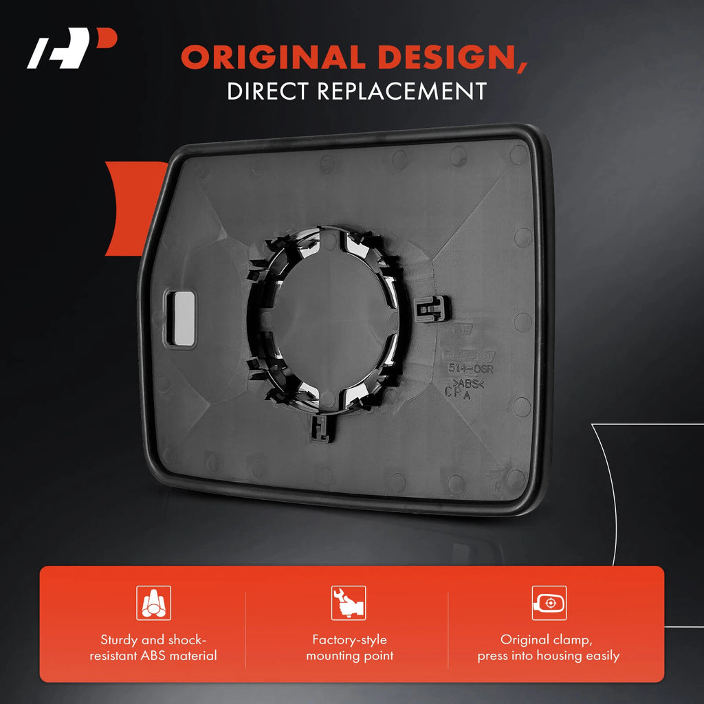 Passenger Manual Mirror Glass for Ford F-150 (2004–2010)