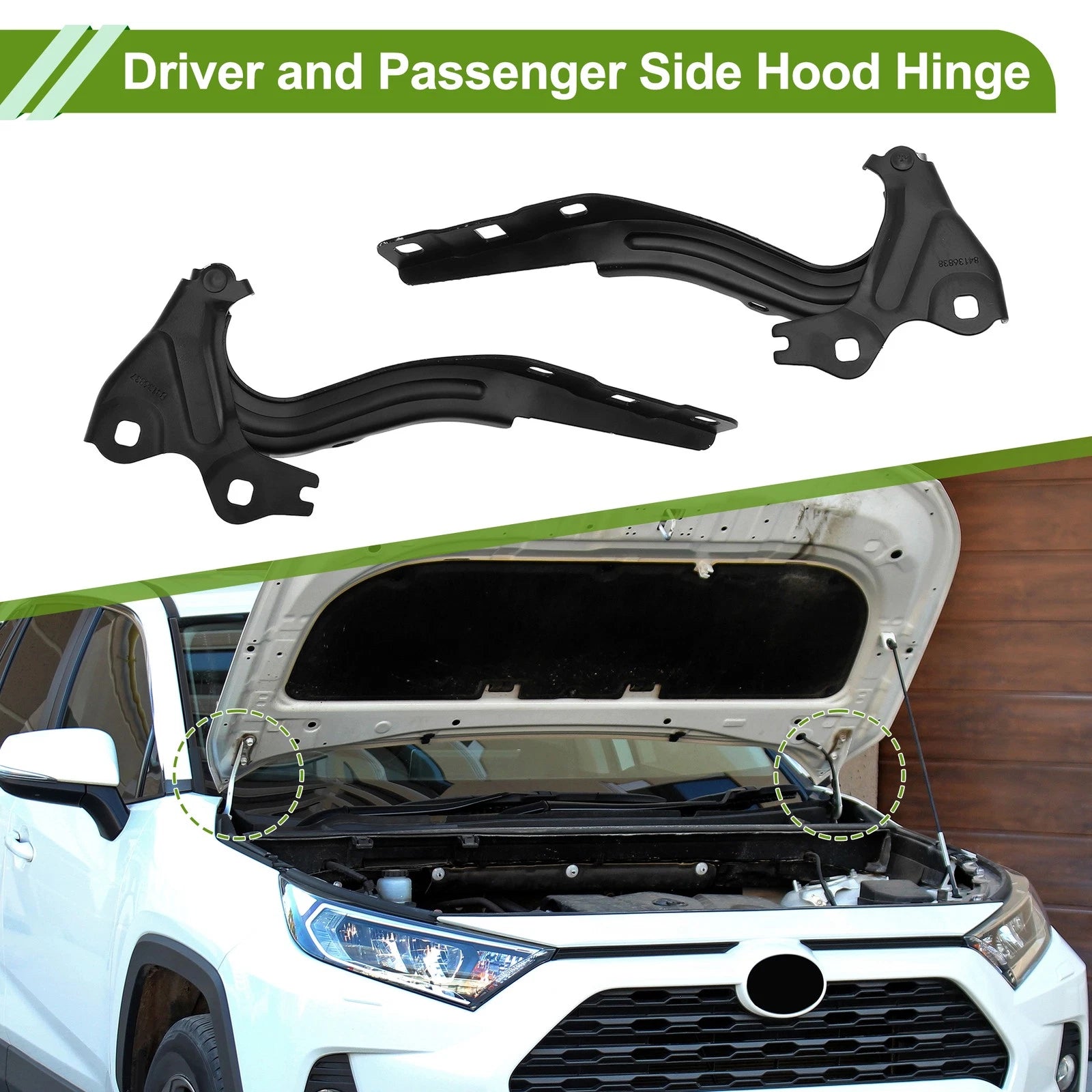 Hood Hinges for Chevrolet Cruze (2016–2019) No. 84304689, 1 Pair