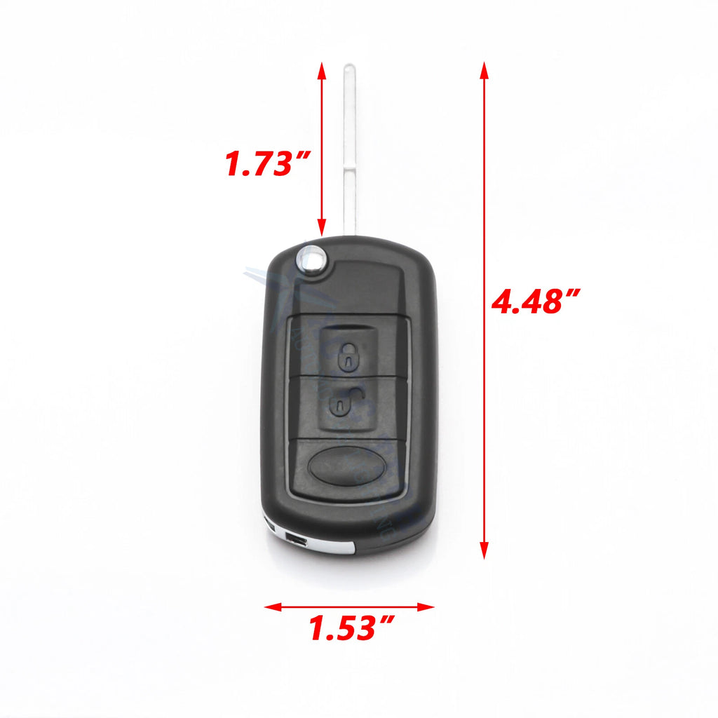 Uncut Folding Remote Key Fob for Land Rover LR3 Discovery (2005-2010)