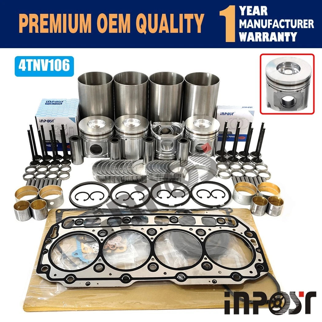 Overhaul Rebuild Kit for Takeuchi TL150 (4TNV106, 4TNV106T)