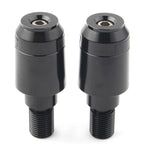 Pair CNC Black Handle Bar Hand Grips End Plug for Yamaha XSR900 (2016–2023)