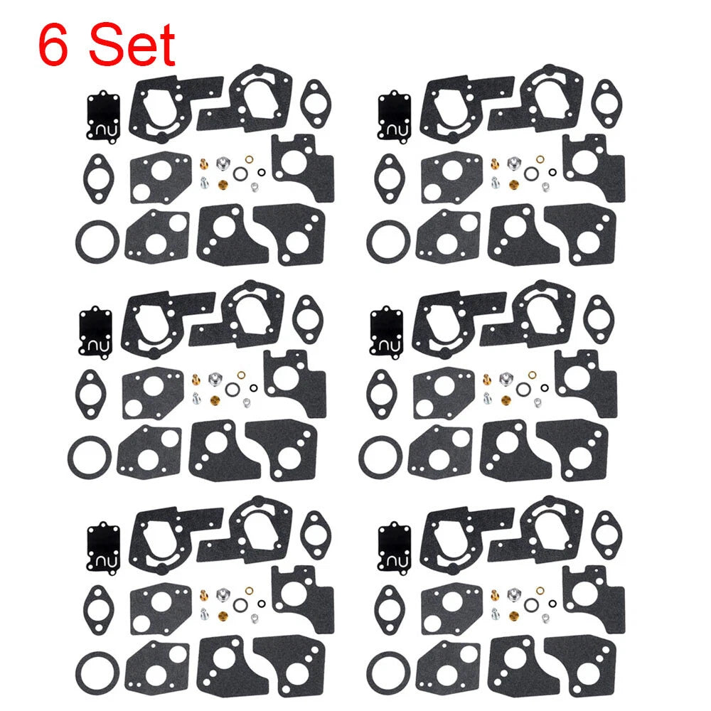 Set of 6 Carburetor Carb Kits for B&S 495606 494624 80200 81200 82200