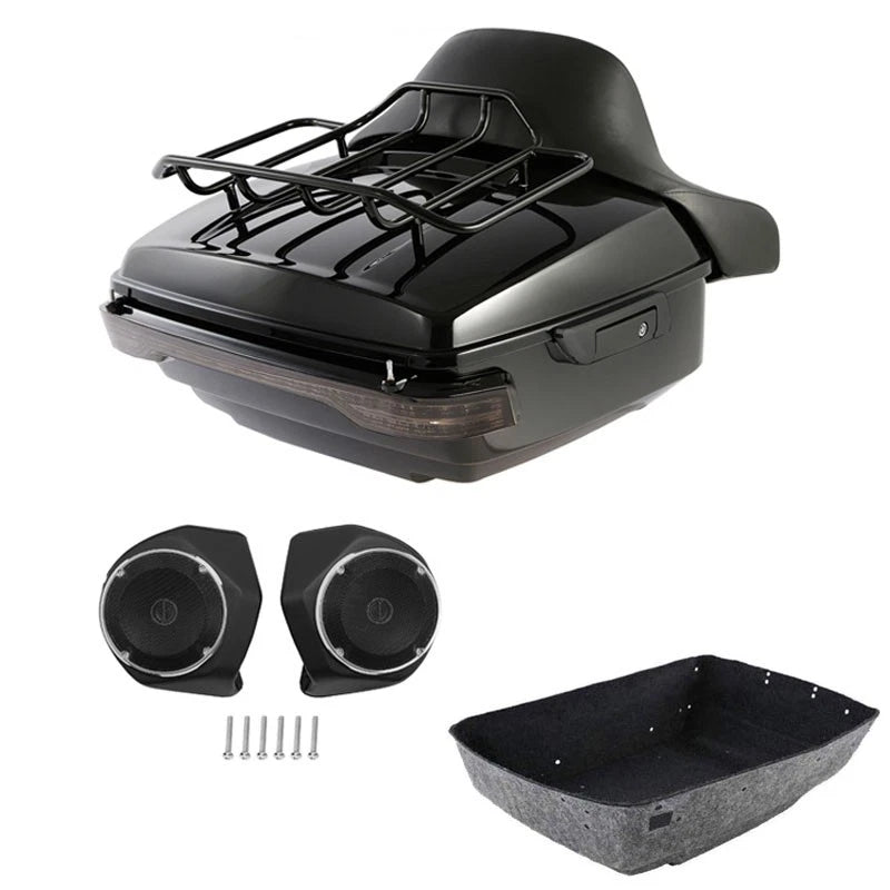 Trunk Pad Rack Light Speakers for Harley Street Road Glide (2014–2026)