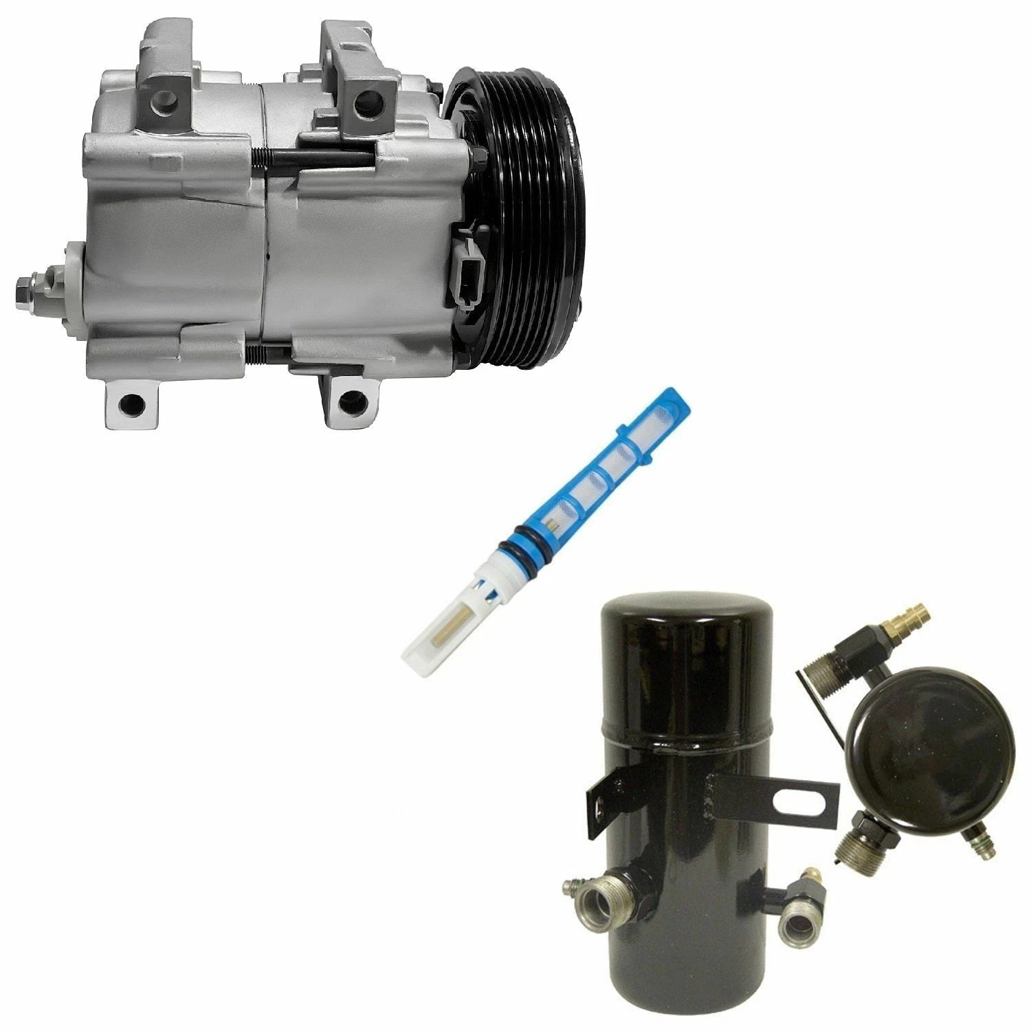 A C Compressor Kit Replacement for Ford F-350 5.8L 7.5L (1996–1996)