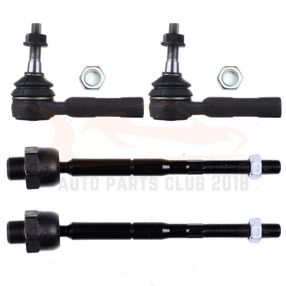 Set of 4 Inner & Outer Tie Rod Ends for Dodge Dakota (2005–2010)