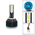 Ice Blue LED Headlight with Fan for Kia Optima Soul Sorento (2011-2020)